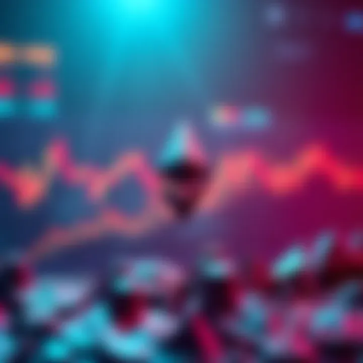 Growing Ethereum Chart A chart showing Ethereum's price with higher lows and tightening volatility
