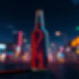 A graphic showing a bottle that sparked debate among gamers regarding GTA 6