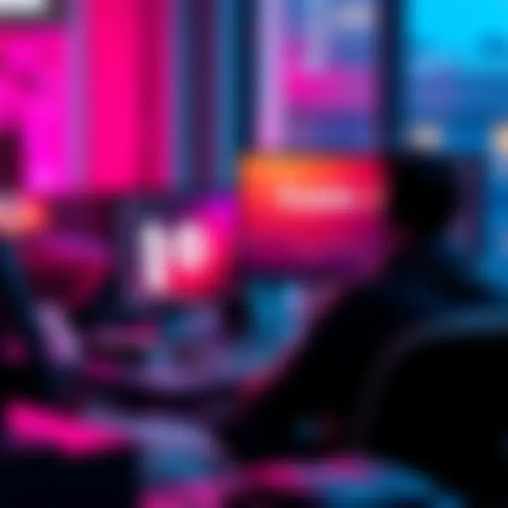 A user sitting at a computer looking at a guide on switching from P2Pool Mini to P2Pool Nano, with the Gupax logo visible on the screen.