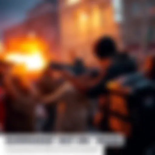 A gunman fires a weapon into a crowd, raising concerns about public safety and judicial oversight.