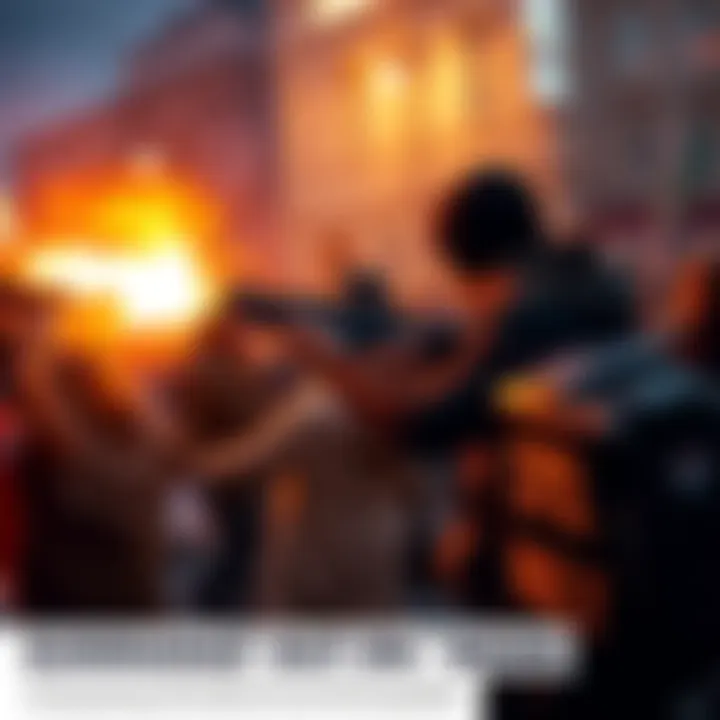 A gunman fires a weapon into a crowd, raising concerns about public safety and judicial oversight.