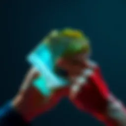 A pair of hands holding a handful of cash bills, symbolizing the importance of money in personal life.