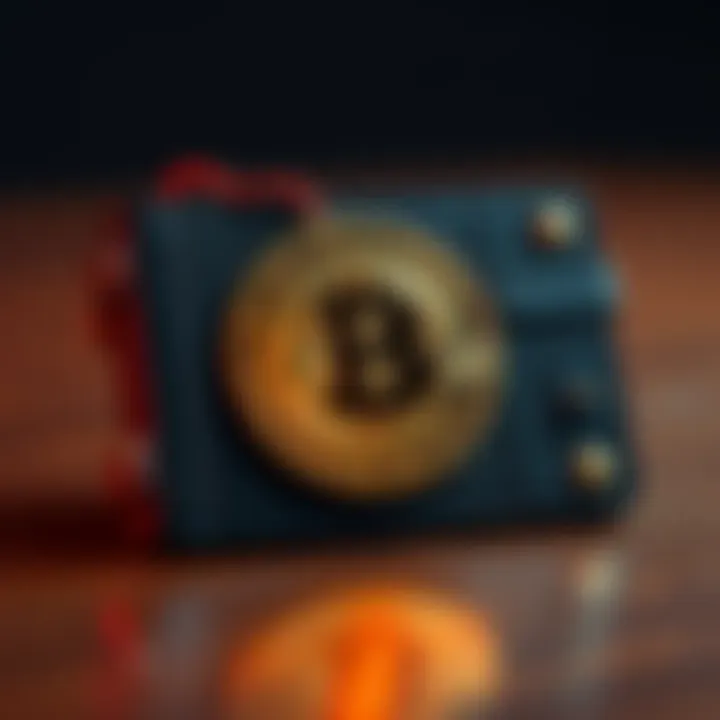 A hardware wallet displayed with a Bitcoin logo, emphasizing security for cryptocurrency storage.