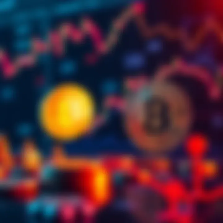 A visual representation comparing HBAR and Bitcoin prices with a focus on transactions per second, showing graphs and cryptocurrency symbols.