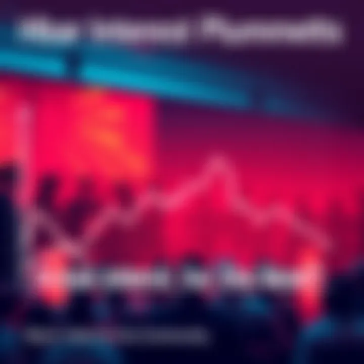 A graph showing the drop in Hbar interest over time with concerned people discussing in the background