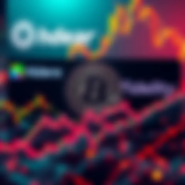 HBAR Price Surge Graphic showing the HBAR cryptocurrency price surge, with logos of BlackRock and Fidelity in the background.