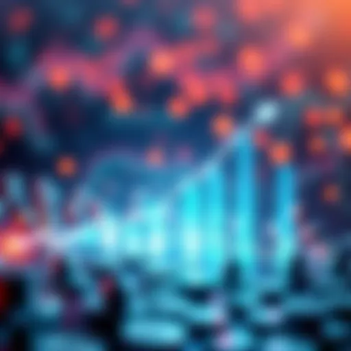 Graph showing potential price increase trends for Hedera tokens with an upward arrow