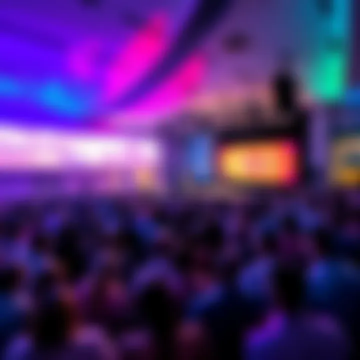 Crowd at HederaCon 2026 in Miami Beach, with speakers from finance and tech industries on stage