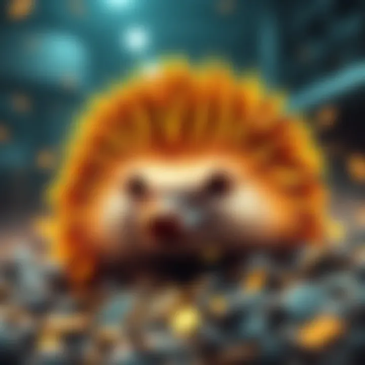 Hedgehog-themed token $HEGE featured on Bitrue platform with animal memecoin graphics