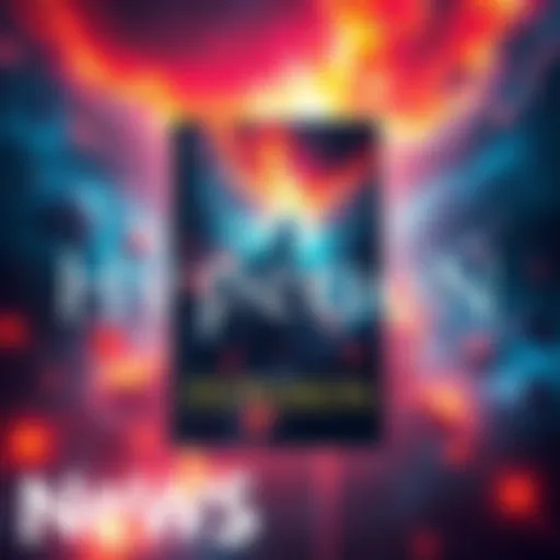 A captivating cover of the book Hyperion featuring a striking cosmic scene that pulls readers in, with bright colors and a sense of adventure.