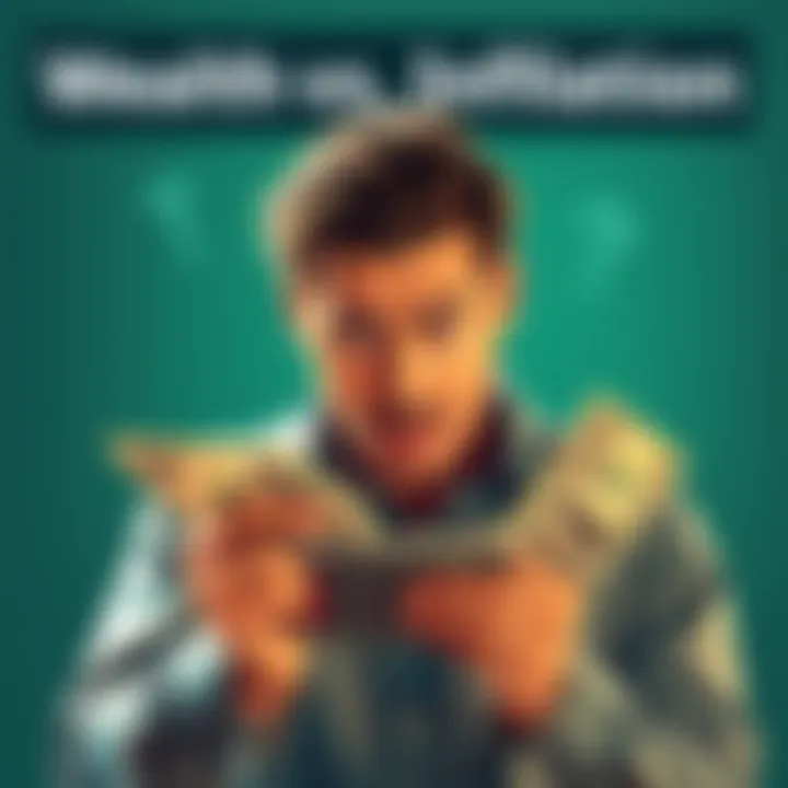 A person looking worried while holding a calculator and bills, symbolizing concern over rising prices and wealth in 2025