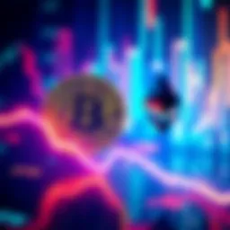 A graphic showing a downward trend with Bitcoin and Ethereum logos, representing the withdrawal of $431.8 million from their ETFs.