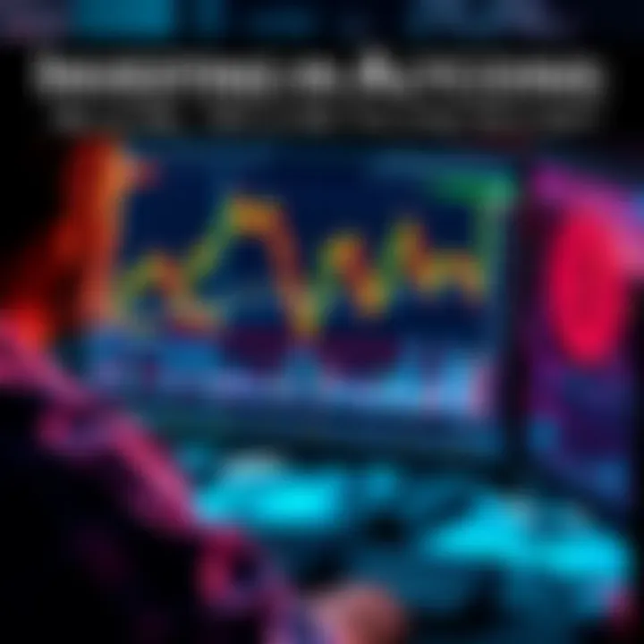 A person looking at a chart of Bitcoin and altcoin prices on a computer screen, weighing investment options.
