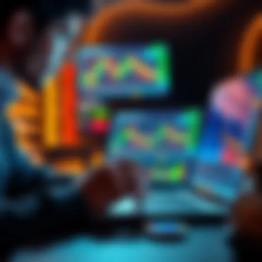 A person looking at cryptocurrency charts and information on a laptop, considering investment options in a mature market