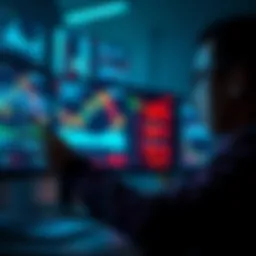 A calm person analyzing stock charts and graphs, symbolizing confidence in long-term investment strategies.