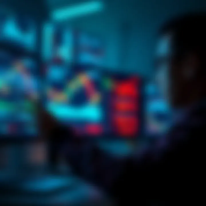 Investment Growth A calm person analyzing stock charts and graphs, symbolizing confidence in long-term investment strategies.