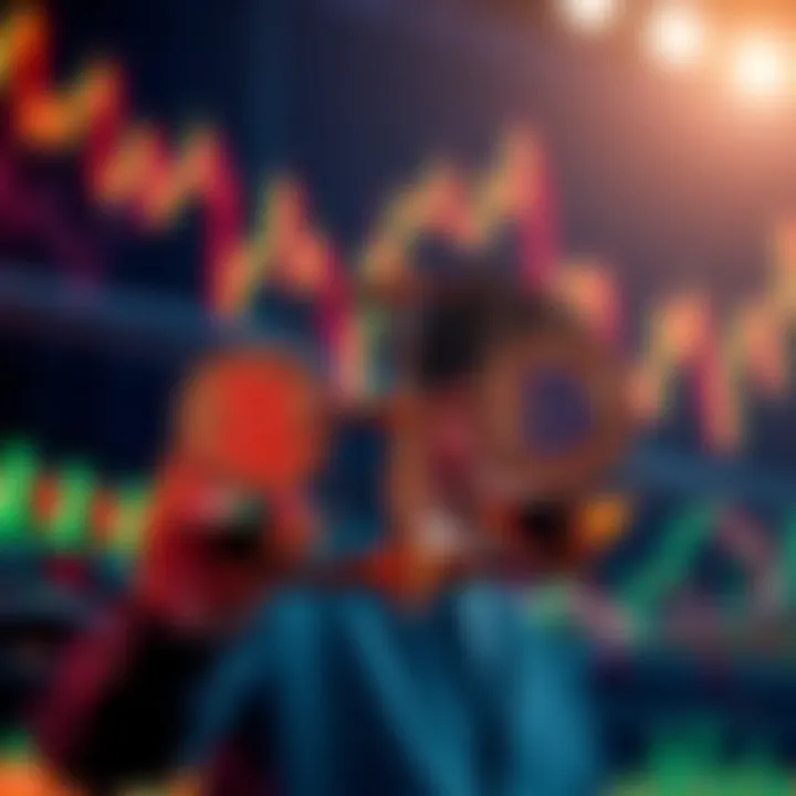 A person weighing options between dollar-cost averaging and lump sum investment with Bitcoin charts in the background