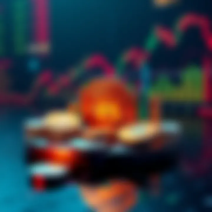 A graphic showing a balanced investment portfolio with Bitcoin and other assets like stocks and bonds