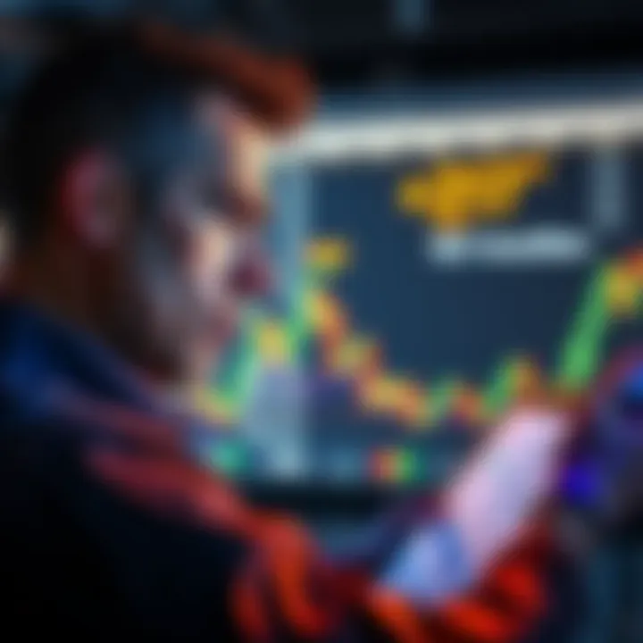 An investor looks thoughtful while reviewing financial charts, symbolizing losses from Pulsechain.