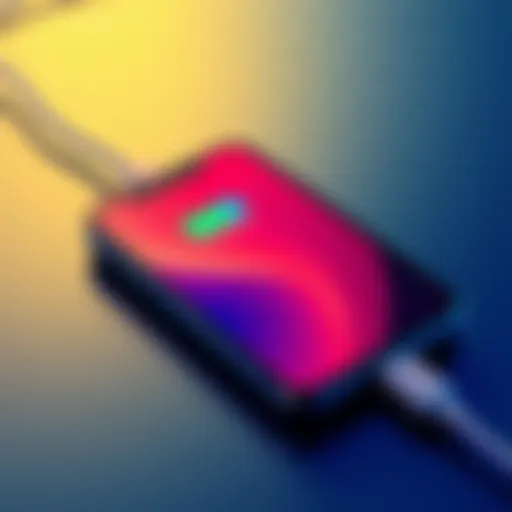 The iPhone 18 Pro charging with a lightning cable, showcasing its sleek design and fast charging capability