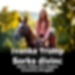 Ivanka Trump riding a horse while smiling, appearing carefree, with a lush background
