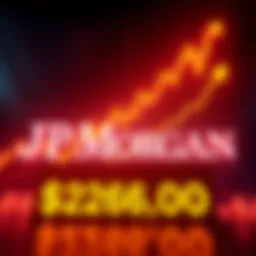 Graphic showing the JP Morgan logo with a rising chart and a bold price target of $266,000 highlighted.