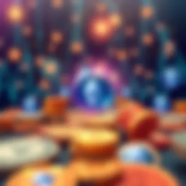 Illustration of JPMorgan's cash tokenization process on the Ethereum blockchain, featuring digital cash symbols and Ethereum logos