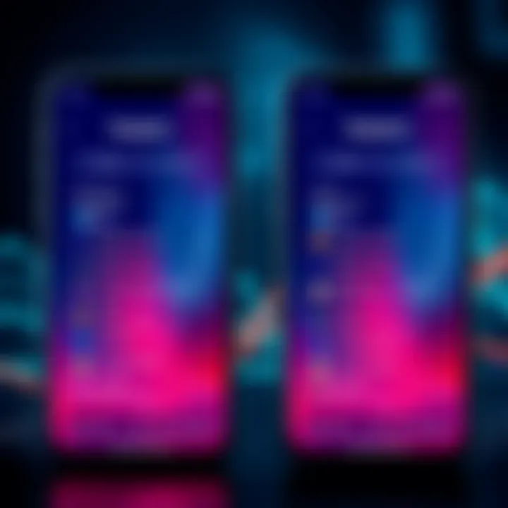 A side-by-side view of Kaspa web wallet interface and Kaspium app interface, highlighting their security features.