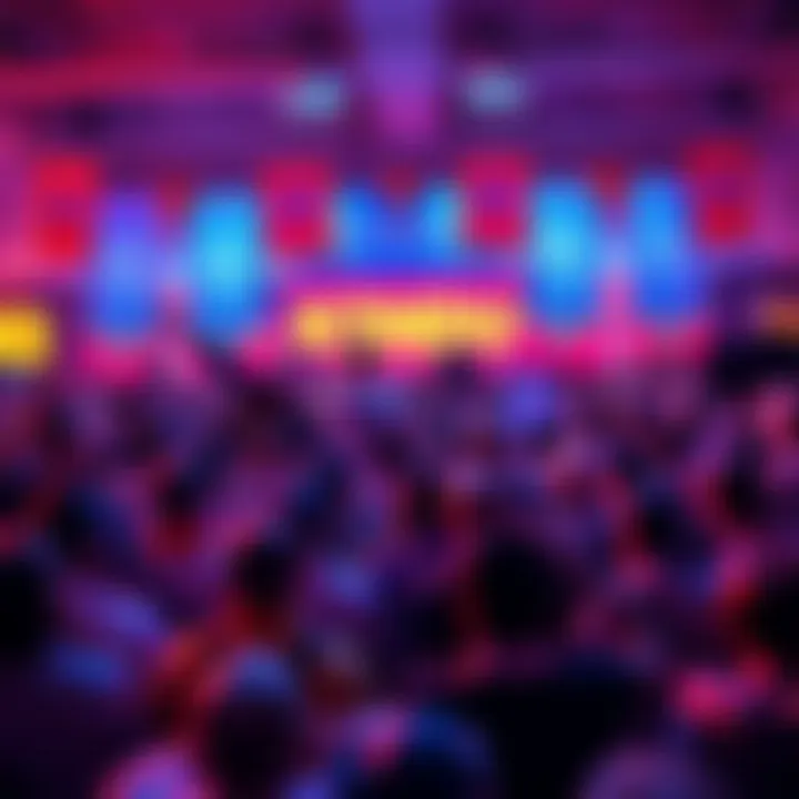 Kendu Community Celebration A vibrant gathering of people celebrating their investment in Kendu with banners and cryptocurrency symbols.