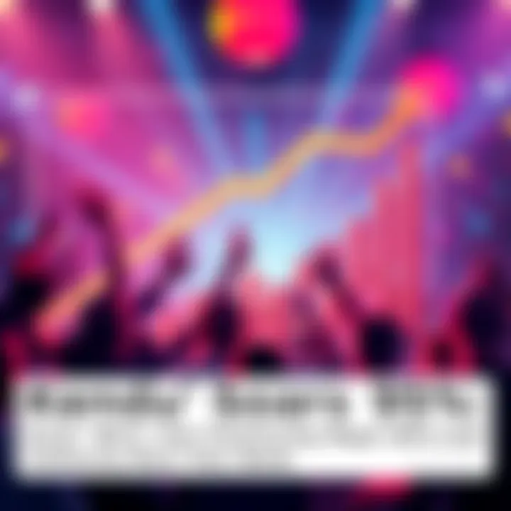 Graph showing Kendu's 95% increase with community members celebrating in the background