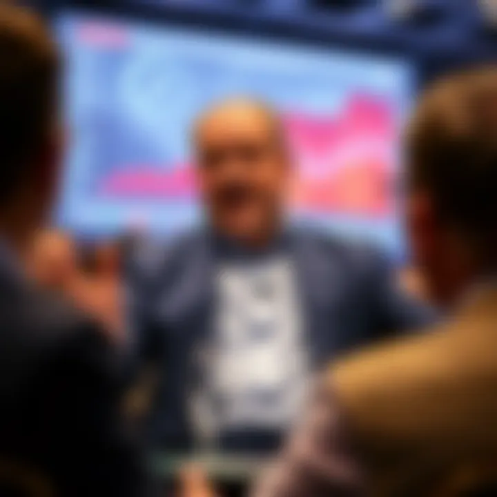 Kevin O'Leary speaks at a conference about the rise of cryptocurrency as an economic sector, with charts showing growth in digital payments.