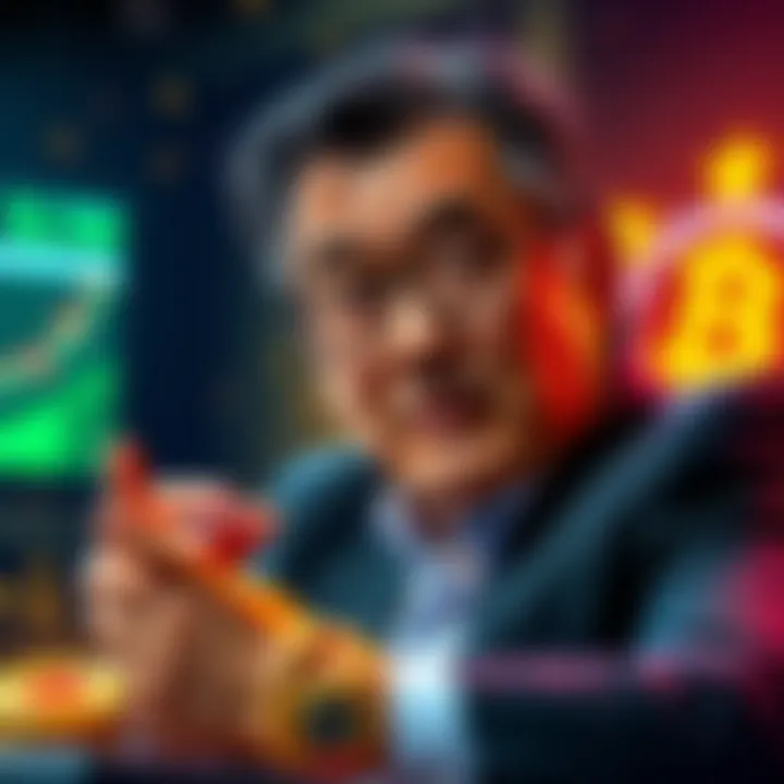 Robert Kiyosaki discussing financial crash predictions with Bitcoin and gold values