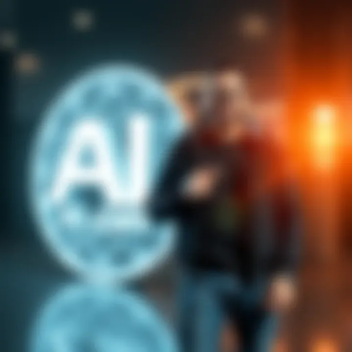 Kris from Crypto.com stands proudly next to the AI.com logo after purchasing the domain for 70 million dollars