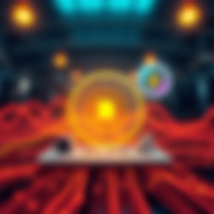 A graphic showing Kvadun's approach to reducing fees and delays in transactions with visual elements representing efficiency and innovation.