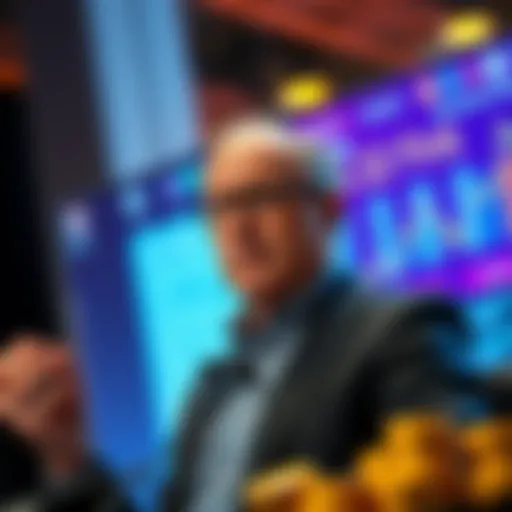 Larry Fink, CEO of BlackRock, speaking about Bitcoin and cryptocurrency’s similarities to gold in a financial setting