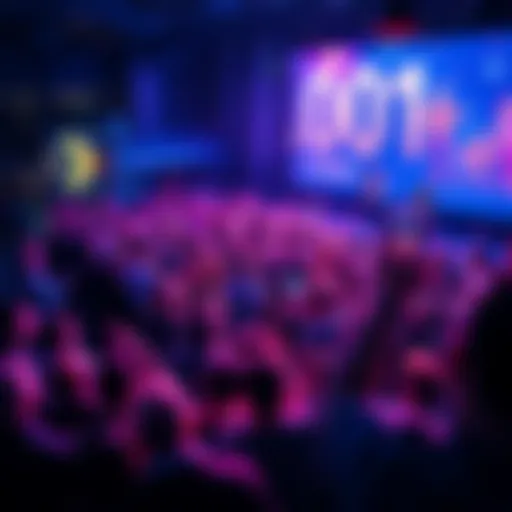 Crowd of excited people gathering at an event, eagerly waiting for the launch of .001