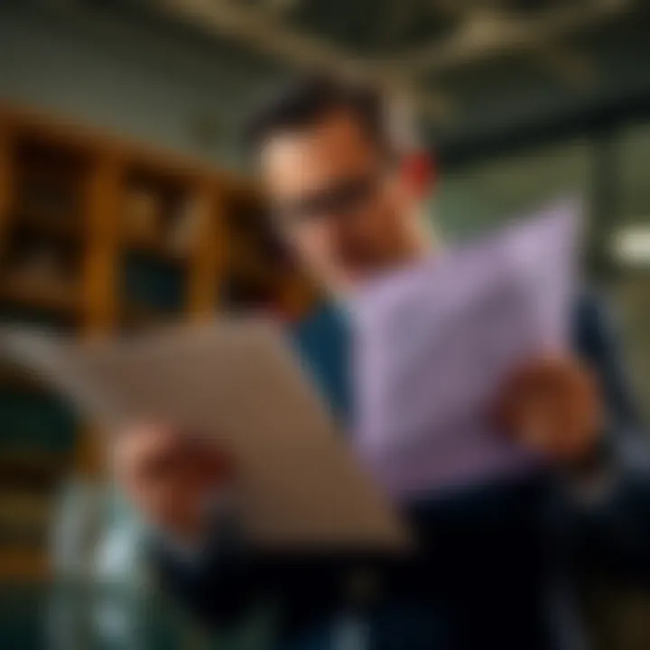 Lawyer reviewing legal documents related to data breach cases