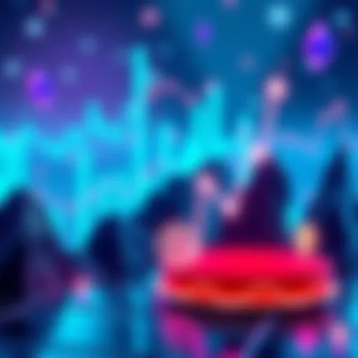 Illustration showing rising graphs and Ethereum symbols indicating high activity in Layer 2 networks