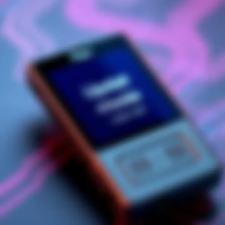 Close-up of a Ledger Flex cryptocurrency device showing the update mode screen