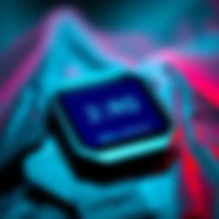 A close-up of a Ledger Nano S+ device showing a screen with zero balance after seed phrase restoration