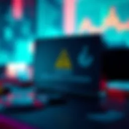 A visual alert for Ledger users about compromised devices after a major theft, featuring a warning symbol and Ledger's logo