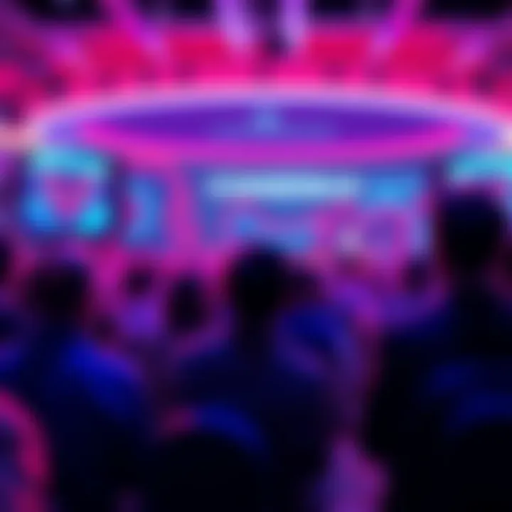 Leemon giving a presentation during Consensus 2025 with an audience watching