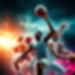 A collage of famous athletes showcasing their skills in various sports, symbolizing greatness and legacy.