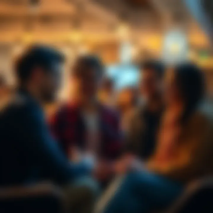 Life Advice from People Over 25 Group of men and women over 25 exchanging life advice and experiences