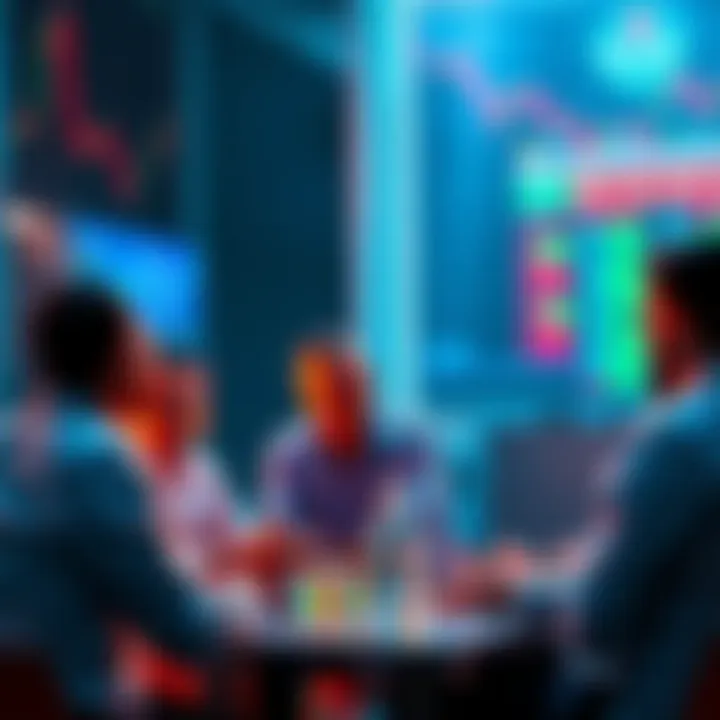 People engaged in a lively discussion about Litecoin trading strategies and market analysis