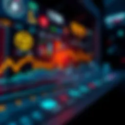 Real-time display of cryptocurrency market performance and portfolio status