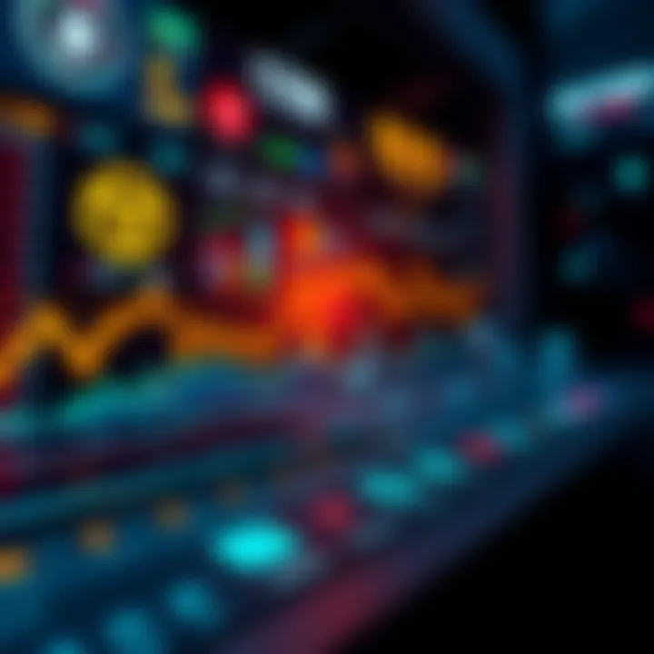 Real-time display of cryptocurrency market performance and portfolio status