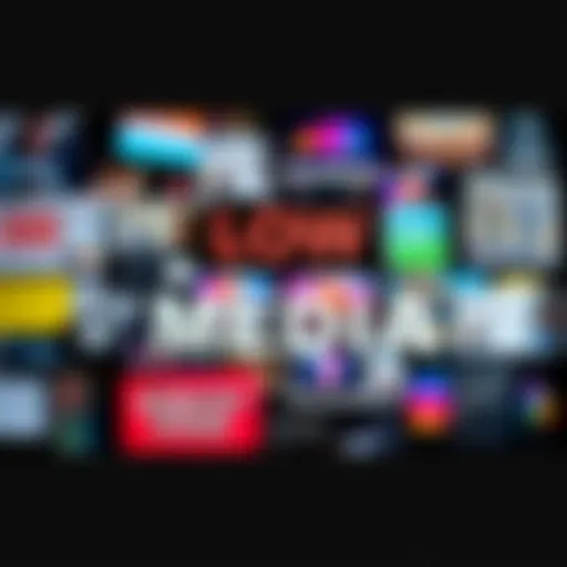 A collage showing various examples of low quality media, including poorly designed graphics, generic stock photos, and basic text posts.