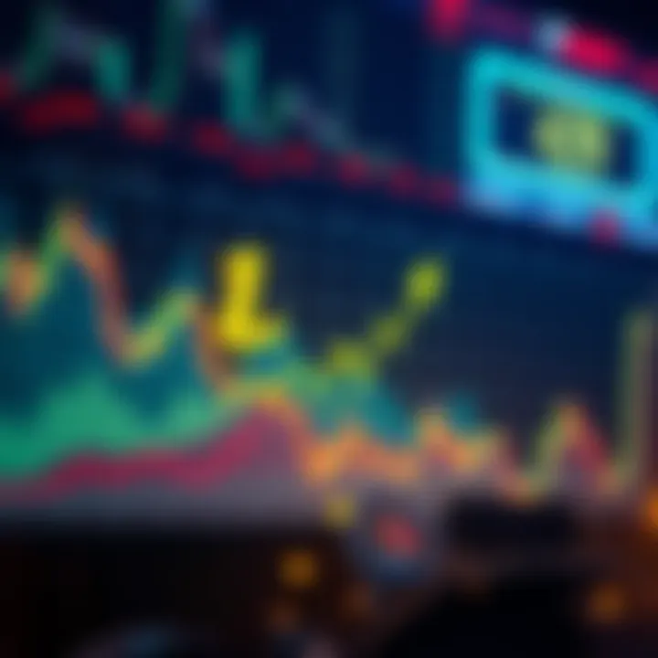 A price chart showing LTC holding steady above $40 with upward trends indicated