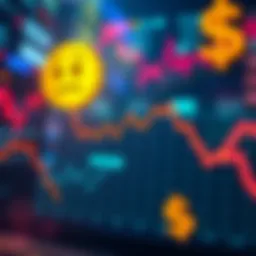 A chart showing a downward trend in market values with a sad face emoji and dollar signs. The image symbolizes investor concerns and discussions in forums.